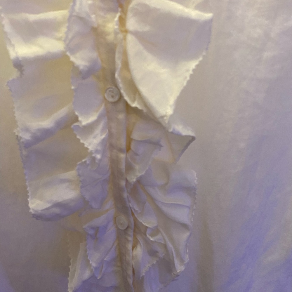 J.Crew Ruffled Front Button Down Blouse - image 5